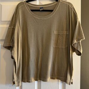Old Navy Olive Green Crew Neck T-Shirt